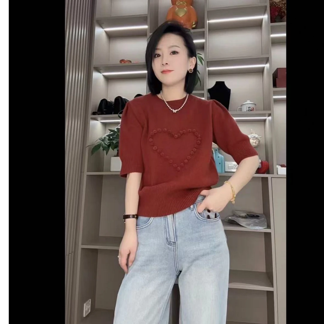 年款桃心豆豆毛衫（不可机洗，不可金纺泡，20度以下水洗）