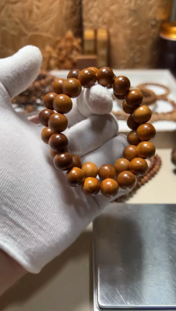 檀香木手串/手链微瑕1.2横纹黑肉