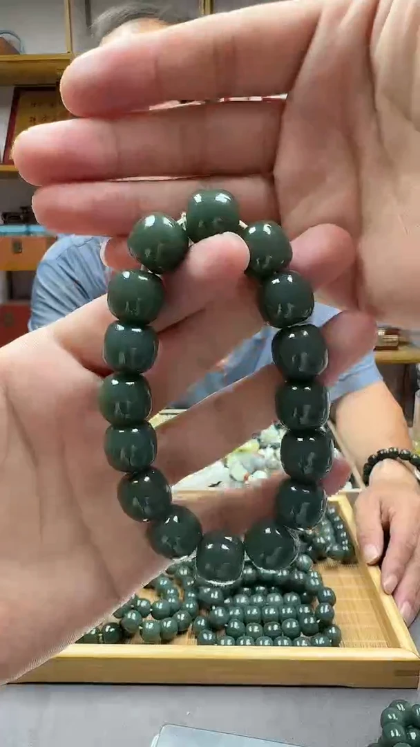 手链未镶嵌和田玉且末瓷蓝