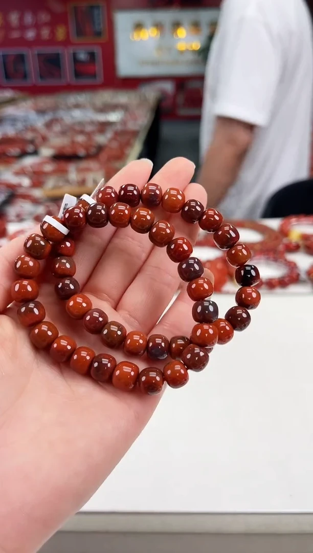南红玛瑙包浆老型手串9+未镶嵌（多样式发其一）