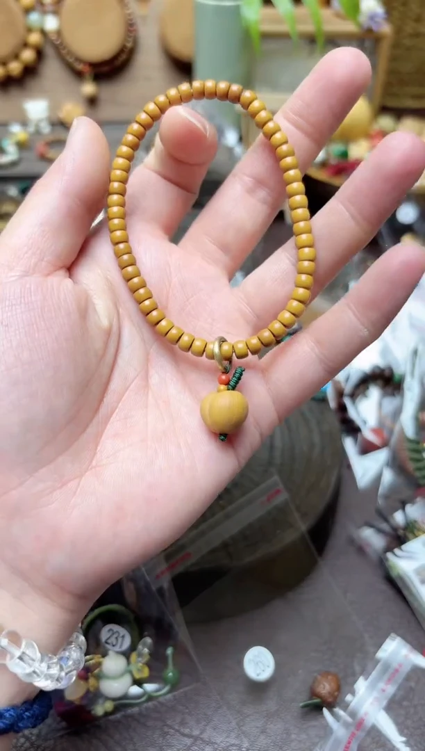 橄榄核手串屁桃提溜手链