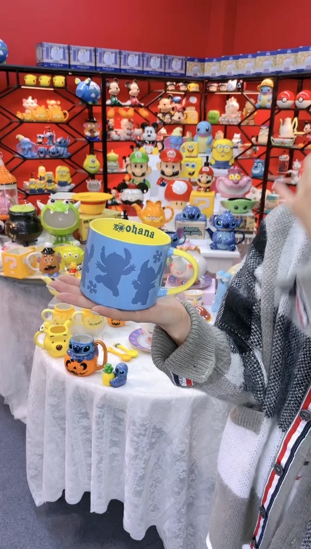 【闪购商品】1@@陶瓷杯史迪仔杯子