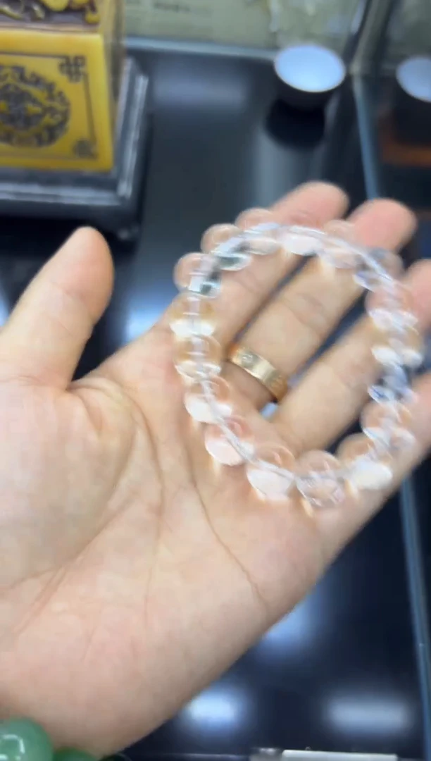 水晶手链银S925镶嵌678876786678687687