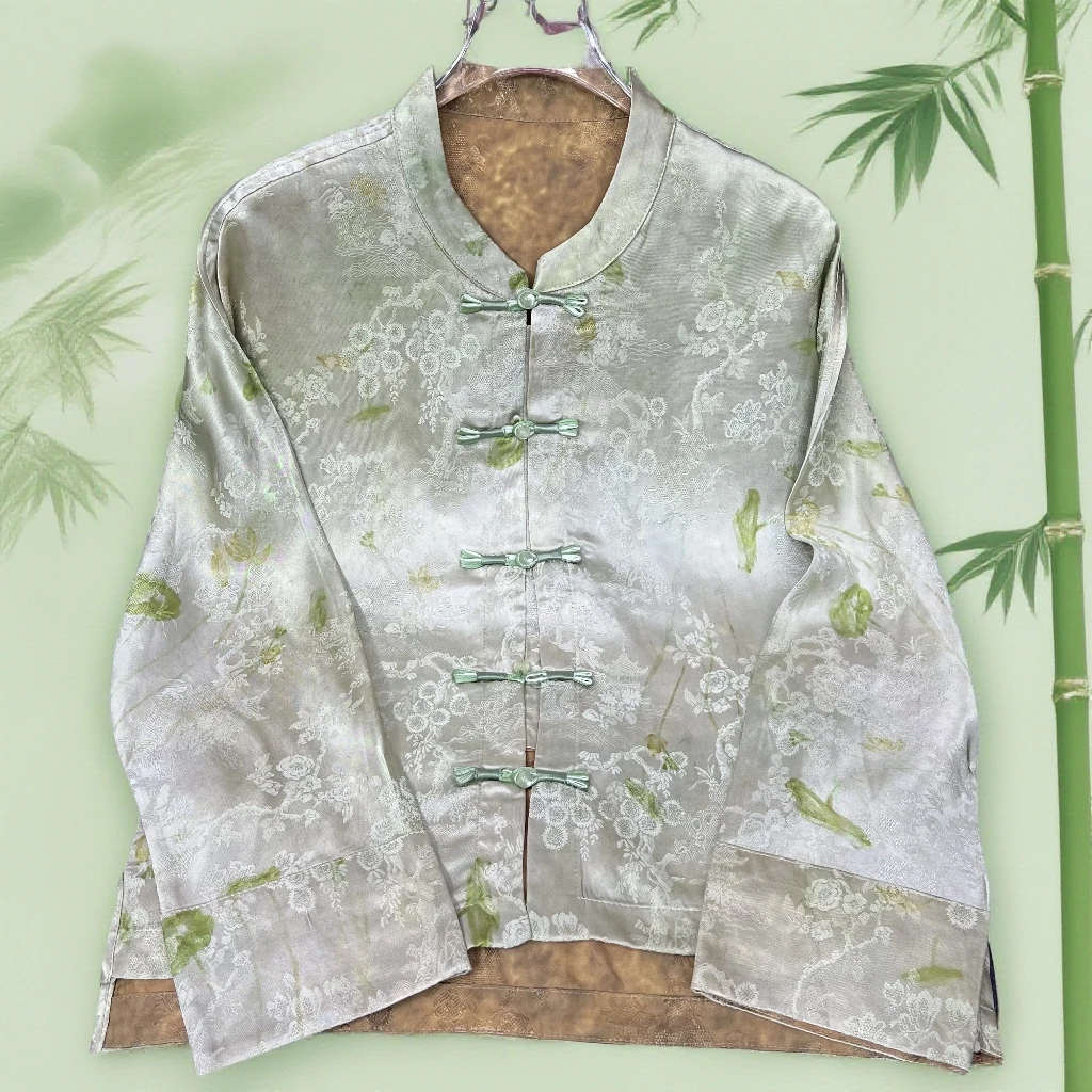 【青禾】新中式国风女士洋气春季开衫时尚双面穿显瘦气质薄外套上衣