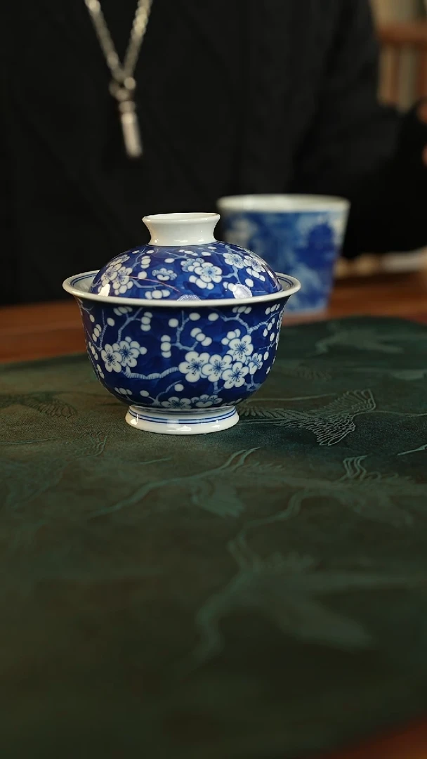 【闪购商品】见山见海见自己—冰梅盖碗