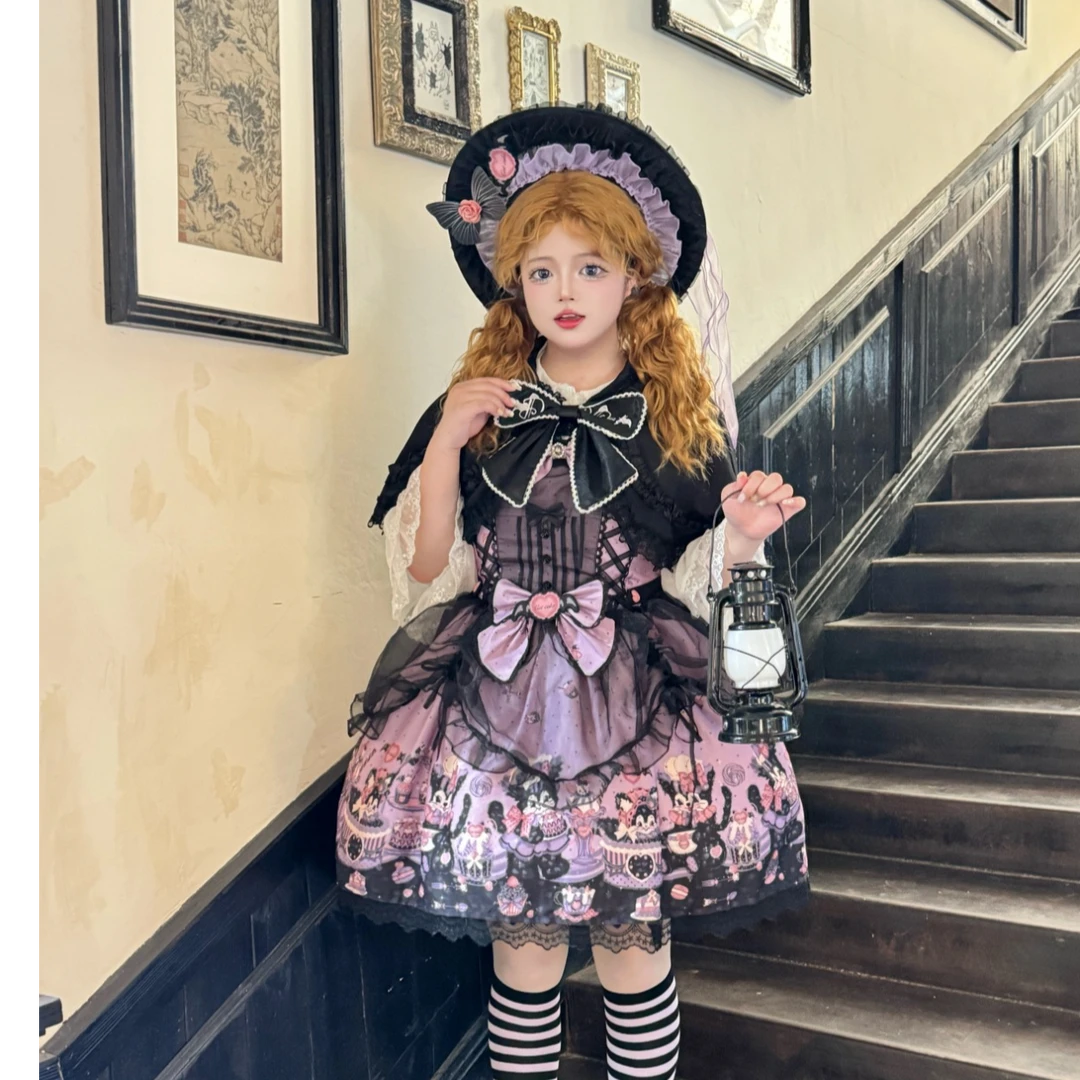 跑单现现万圣节《恶魔猫咪》Lolita洛丽塔暗黑玩偶糖果连衣裙