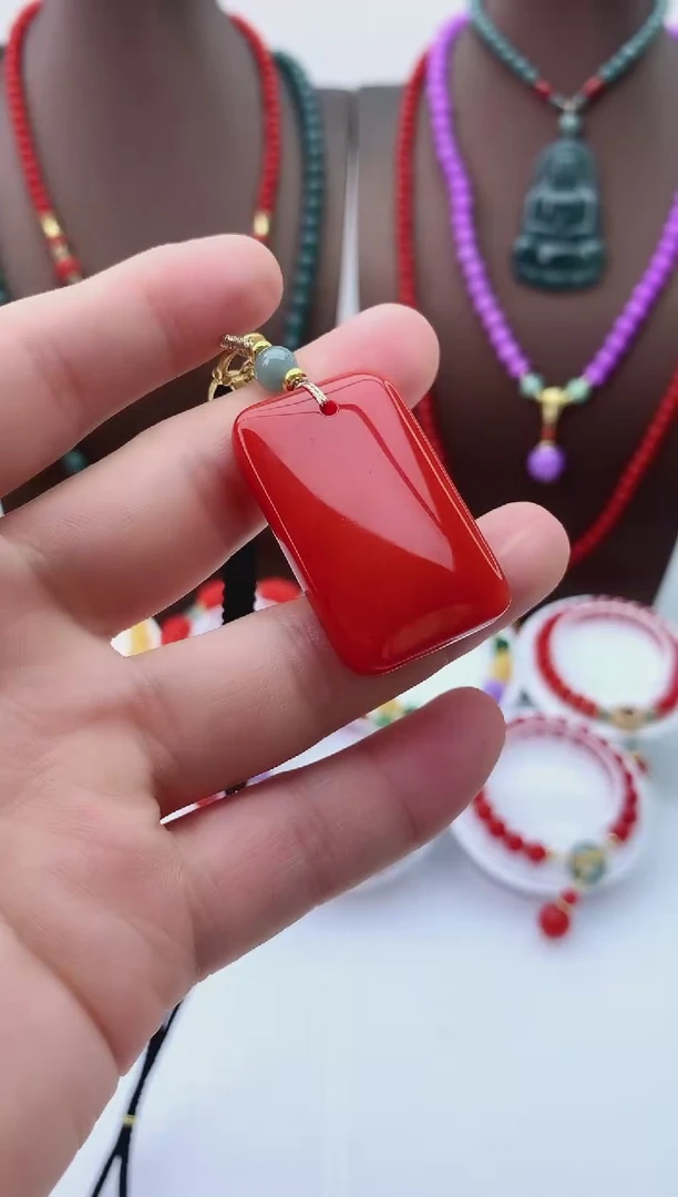 【闪购商品】翡翠颈饰14K金镶嵌D214吊坠