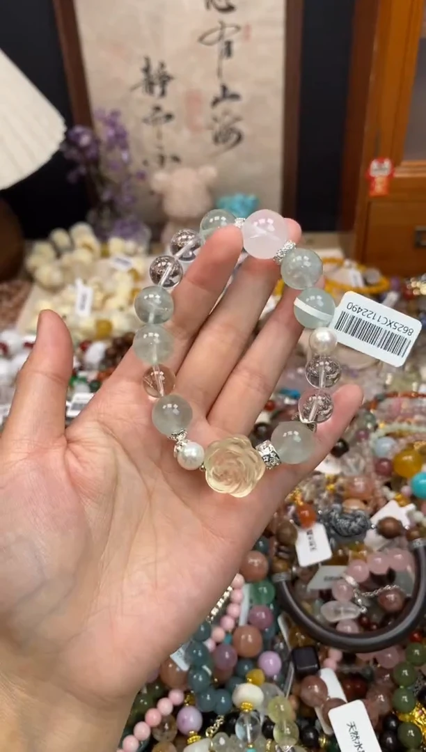 未镶嵌手链萤石540