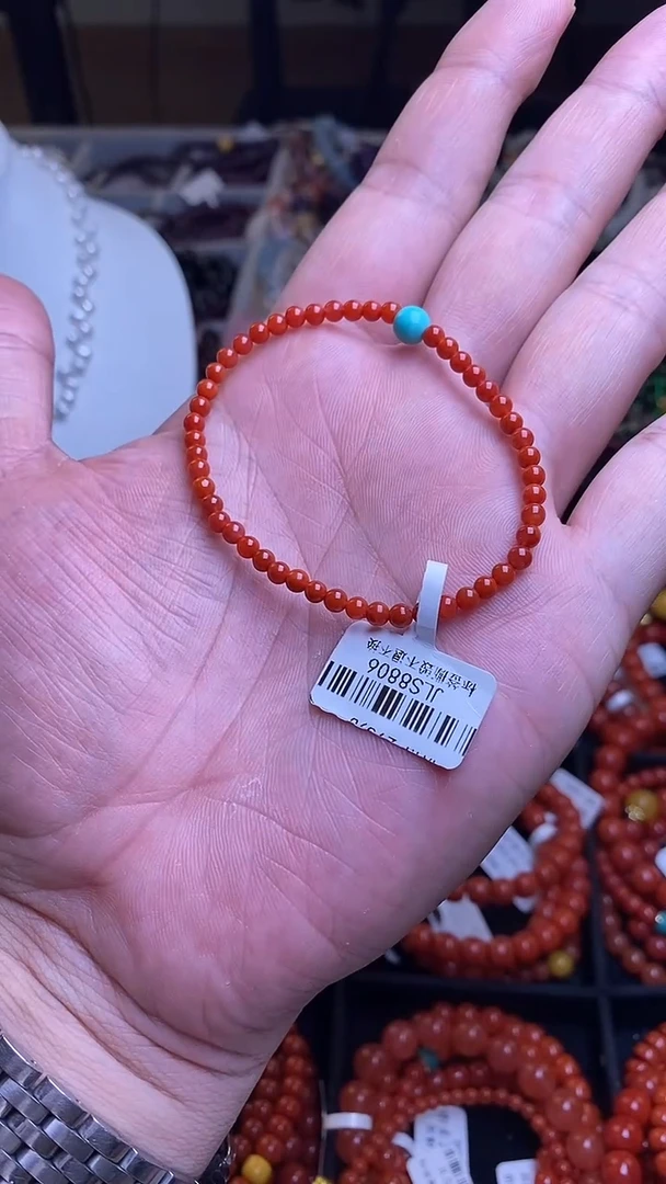 手链未镶嵌南红玛瑙南红小米珠单圈手串