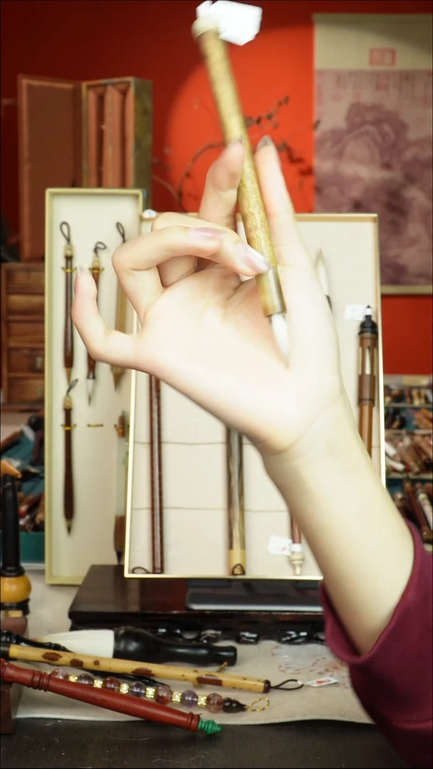 174号闪孤品高货毛笔链接 清水试笔 蘸墨不退