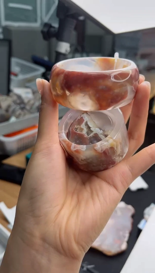 石英质玉手镯未镶嵌57圈口（赠送镯心）s9316