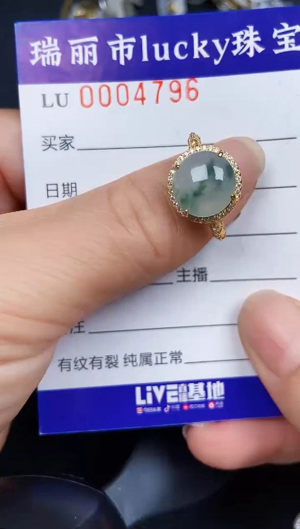 翡翠银S925镶嵌颈饰4796