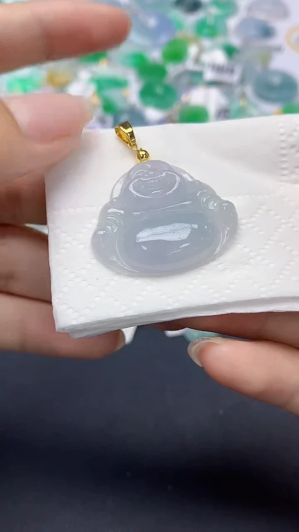 翡翠未镶嵌颈饰天然缅甸a货翡翠