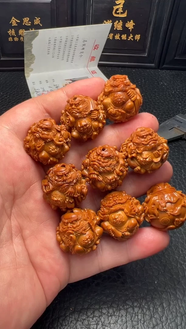 手串/手链橄榄核回血马跃辉本工2.5整身立雕骑兽五鬼钟馗