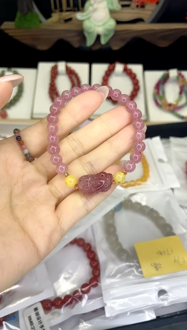 【闪购商品】石英质玉手链合金手链