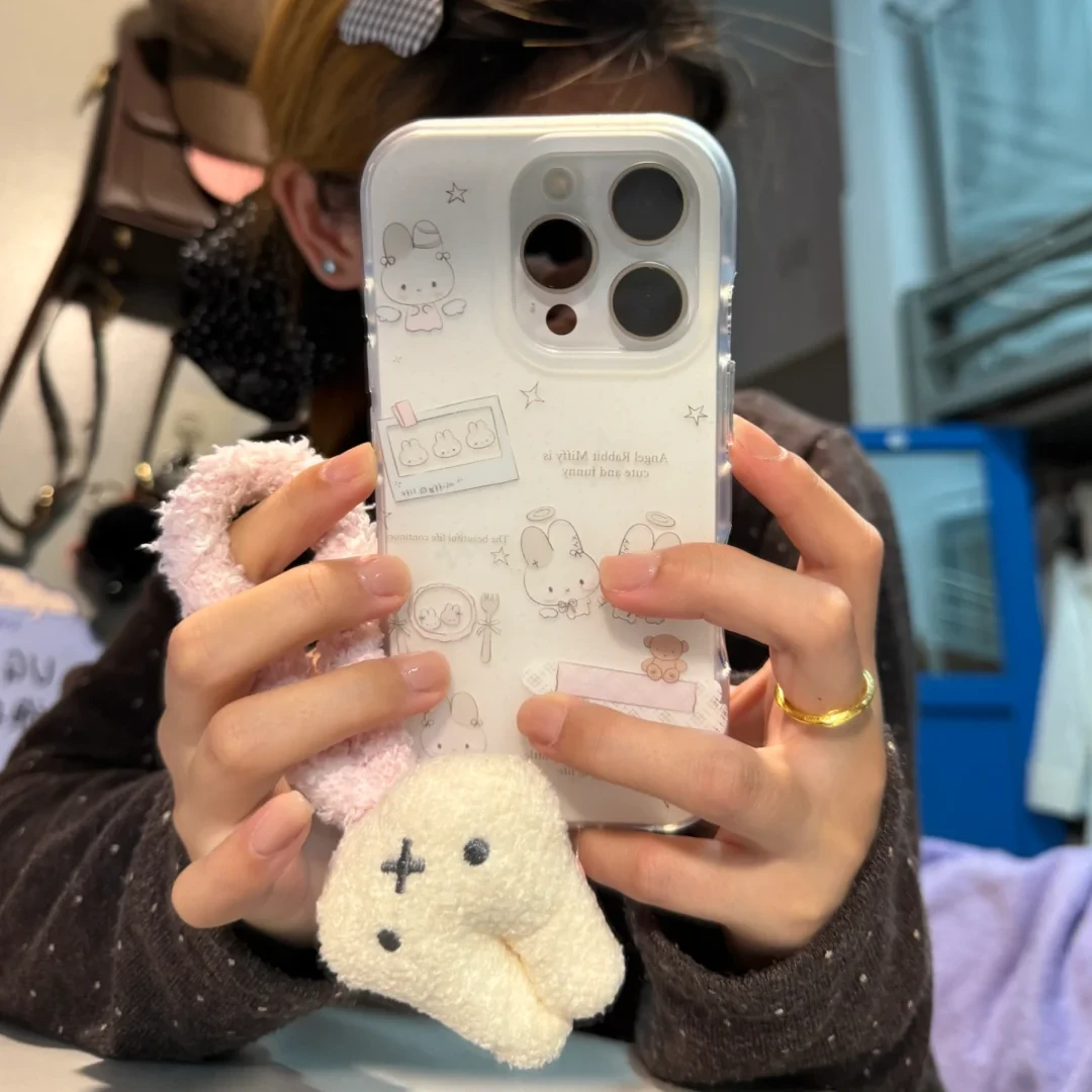 天使米菲兔适用苹果17promax/16/15手机壳VIVO华为OPPO小米17女壳