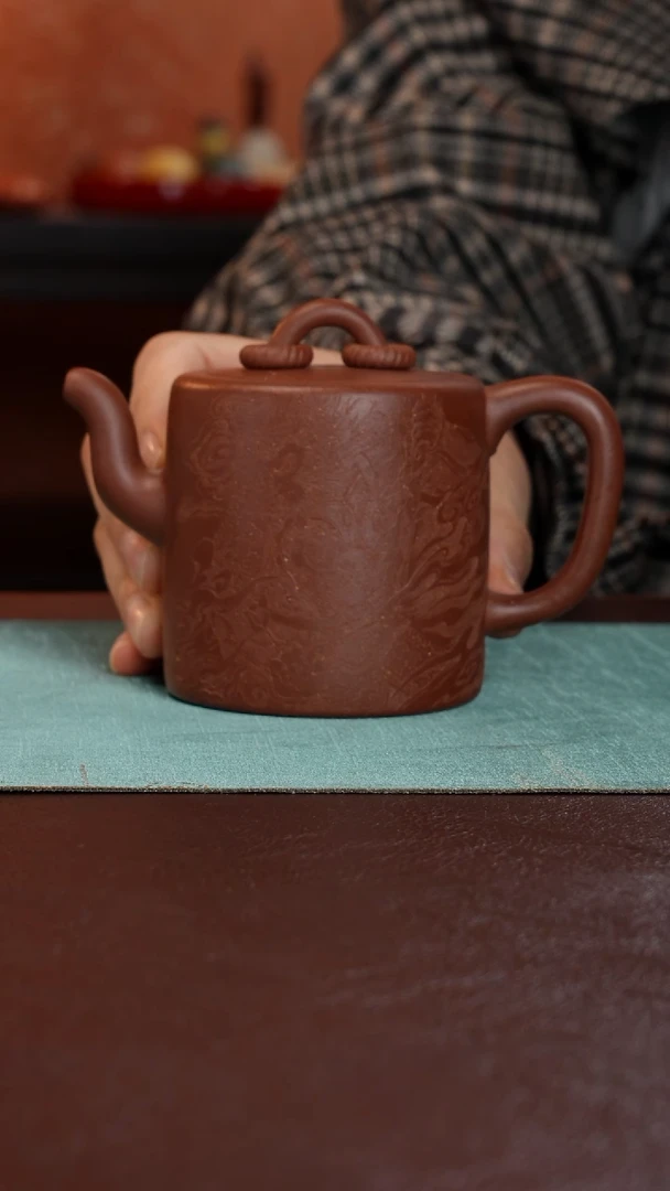 茶壶紫砂员*双圈 施建超全手工制