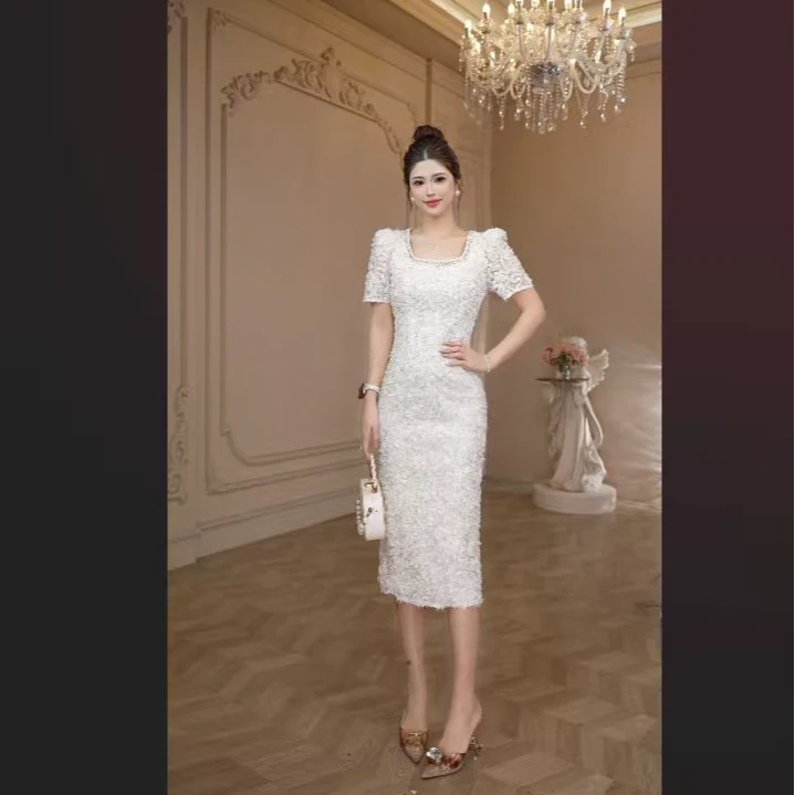 【原创】贵气显瘦时尚百搭夏季气质轻奢女装连衣裙51272