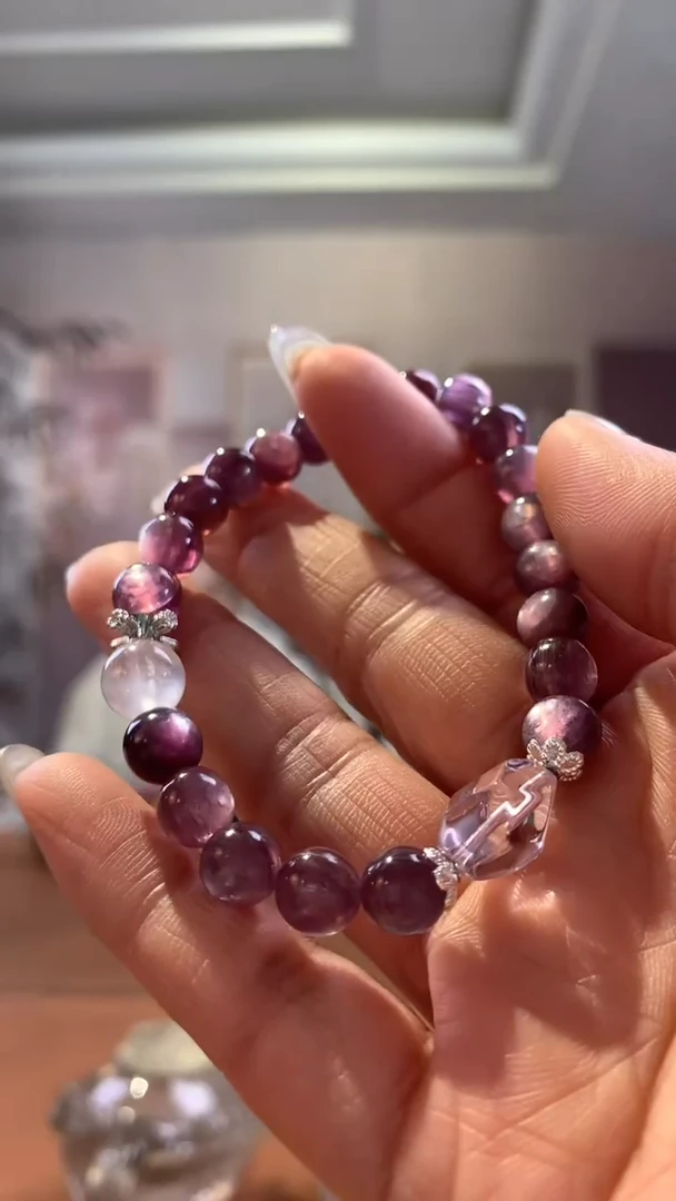 【闪购商品】水晶手串未镶嵌紫里云母手串