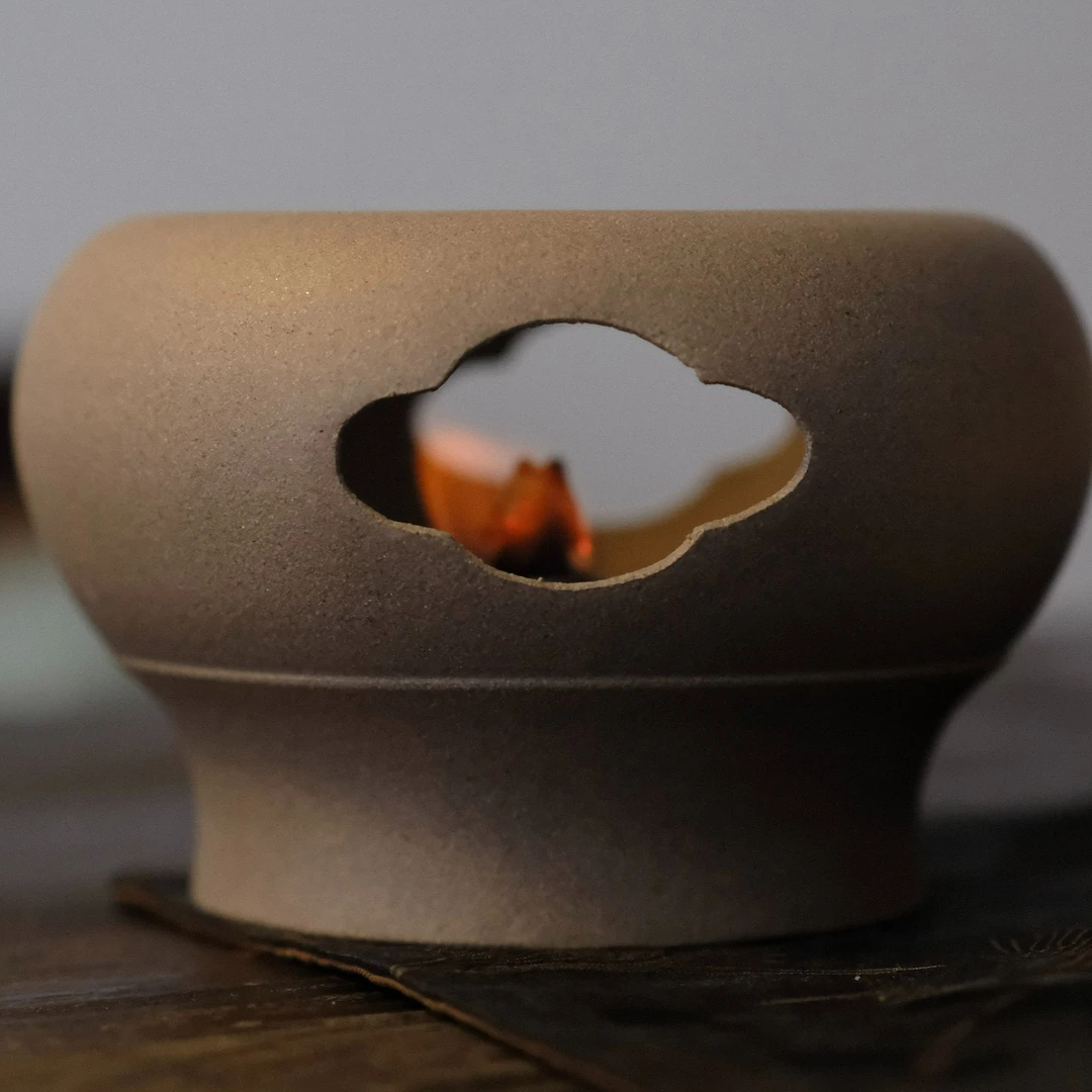 观一优选 | 三千集·手刻云炉青段泥煮茶炉可烧碳酒精罐