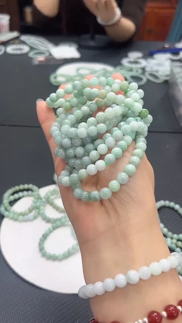 未镶嵌手串翡翠手串3653 多样性发一件