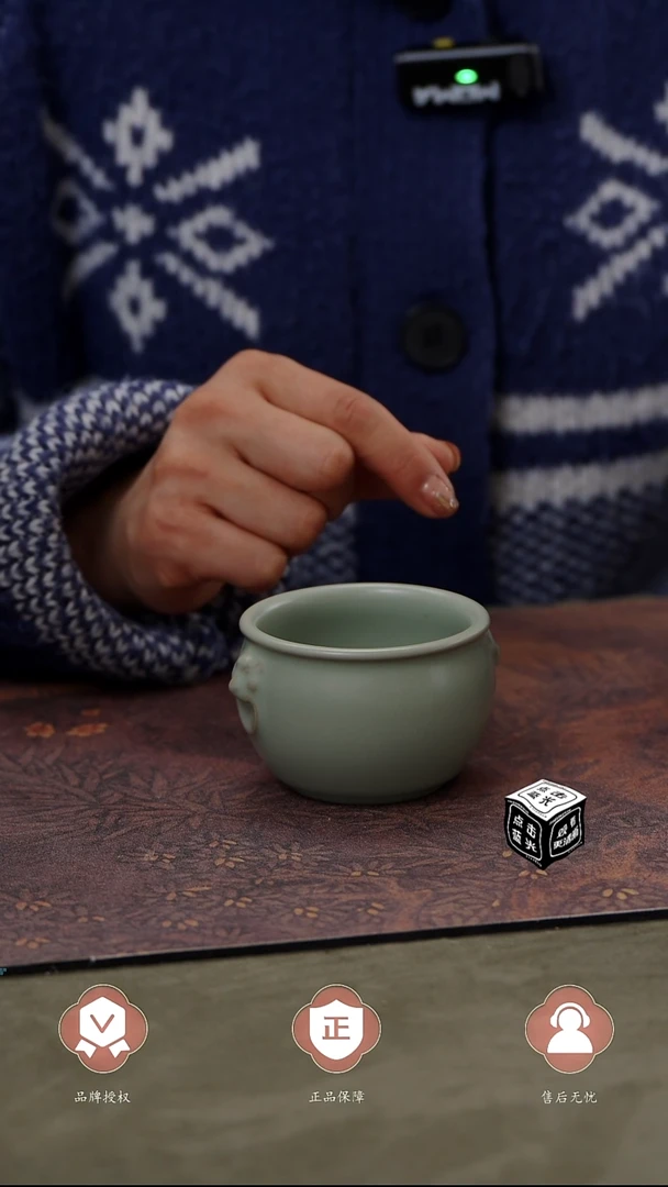 【闪购商品】杯国非遗大师王君子章款虎头缸杯...