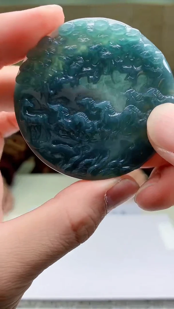 【闪购商品】定制翡翠未镶嵌5152bb-毛货挂件15