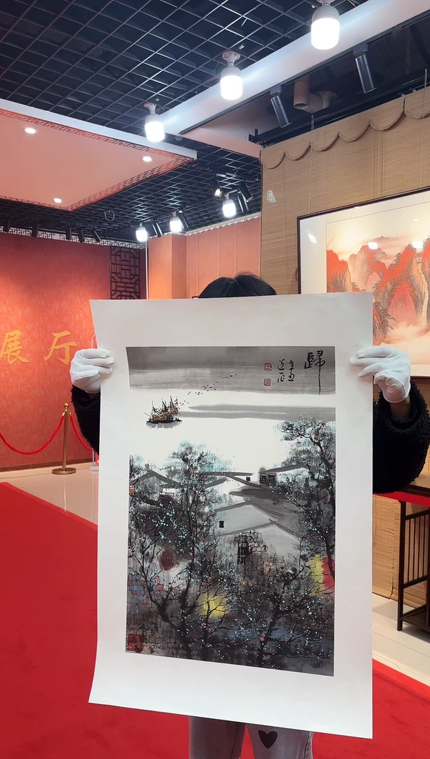 【闪购商品】国画道一老师手绘作品D26
