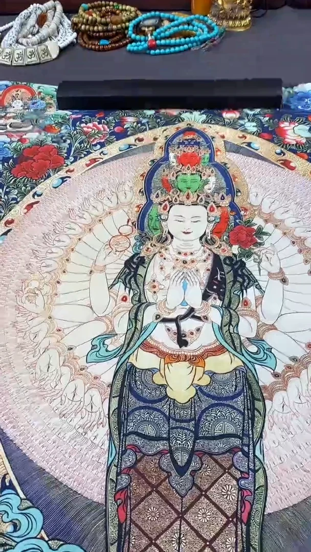 卷轴画王姬藏传非遗珍品