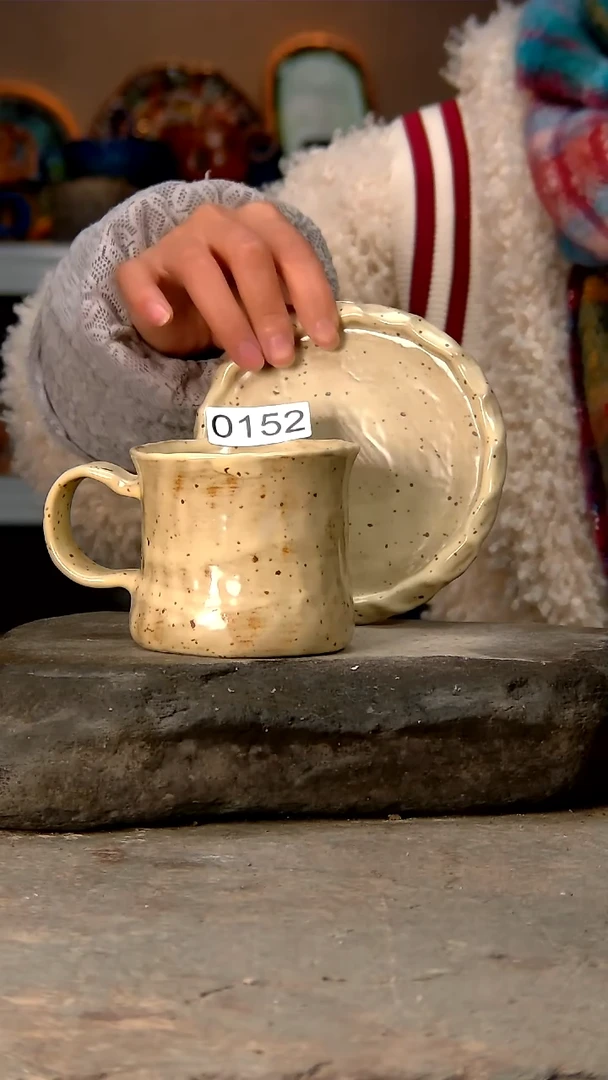 【闪购商品】152高温釉下手工同款，微波炉烤箱可进