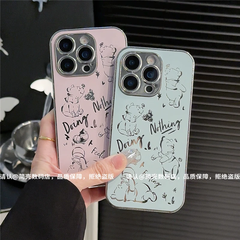 电镀直边镜面壳适用苹果16iPhone/华为荣耀/OPPO/VIVO/小米手机壳