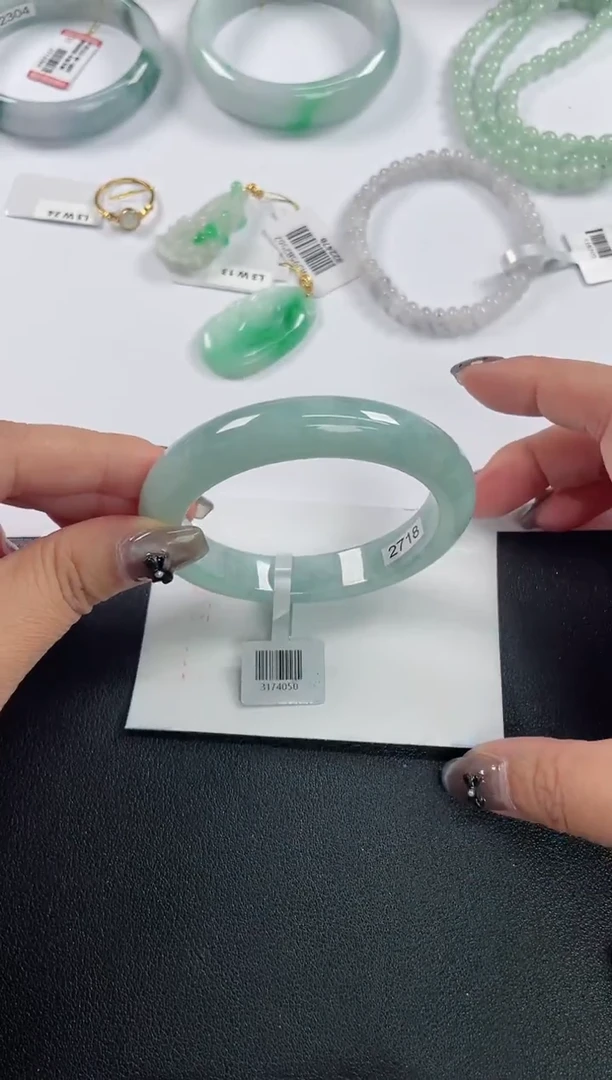 未镶嵌手镯翡翠基地发货H8989 55+