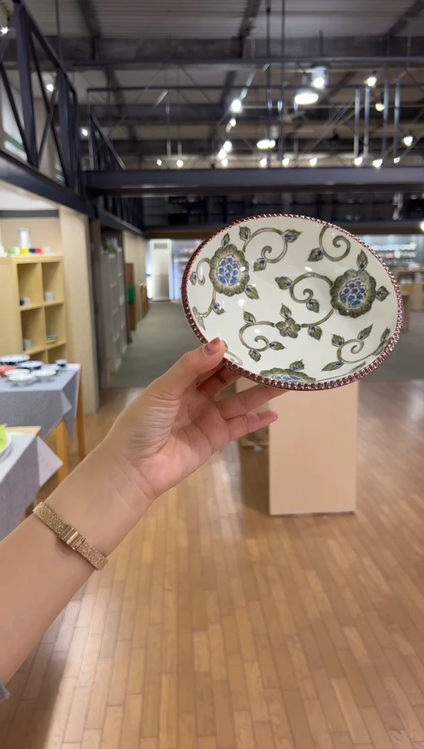 瓷i-K20 更紗唐草丸鉢・大