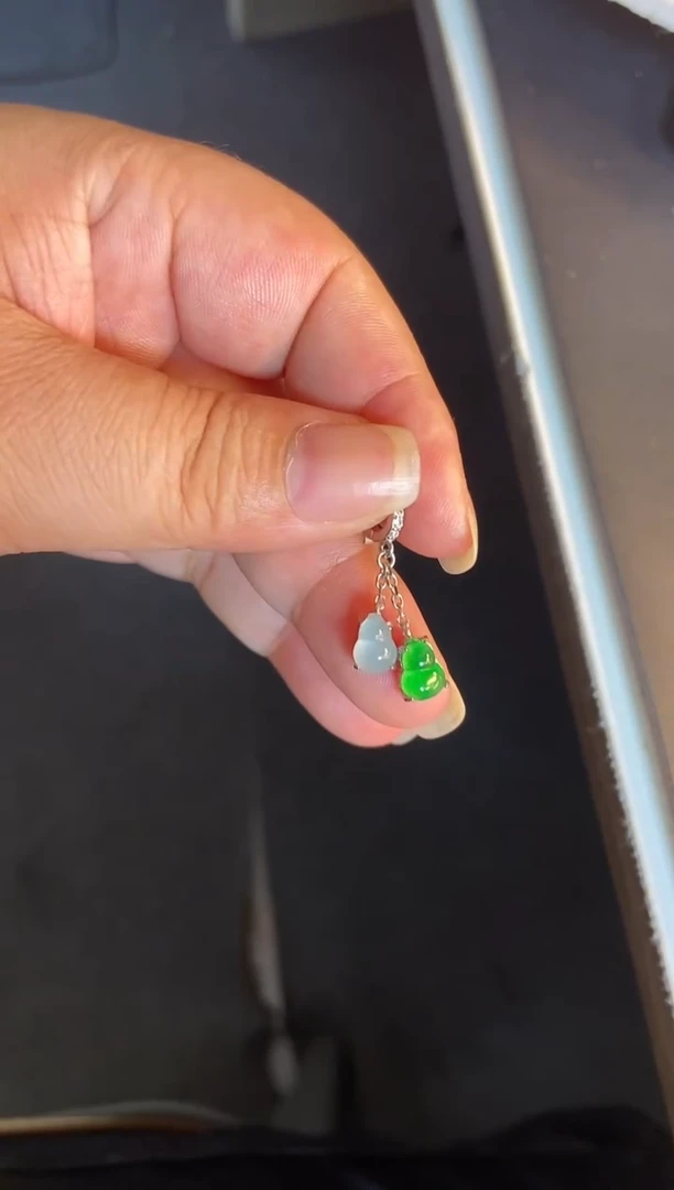 吊坠(不含链)银S925镶嵌翡翠1