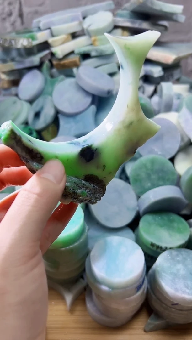 裸石翡翠天然翡翠A货玉 南 384