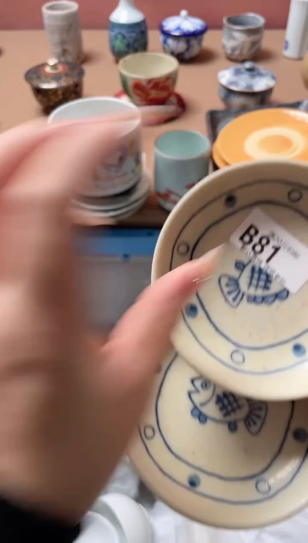 瓷片小***桃瓷器瓷器B81