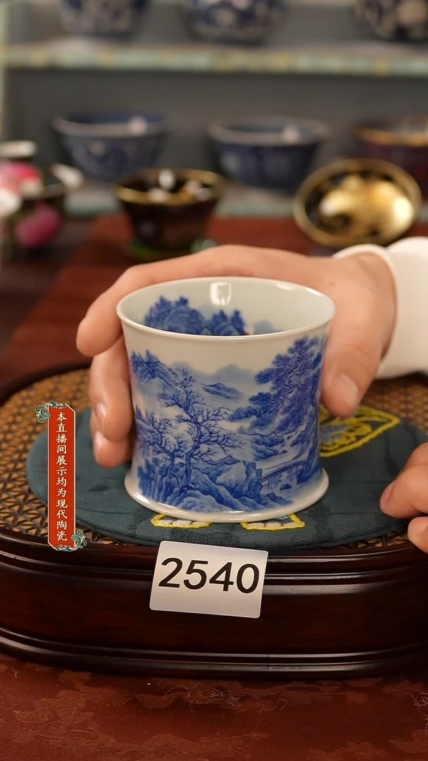 瓷片景德镇手工手绘2540