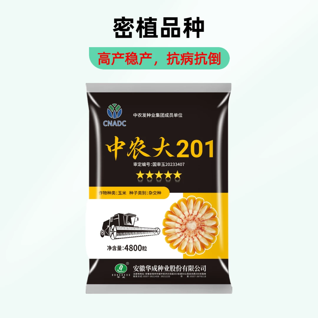 中农大201新国审玉米种子（耐密植、抗病好、抗高温、产量高）