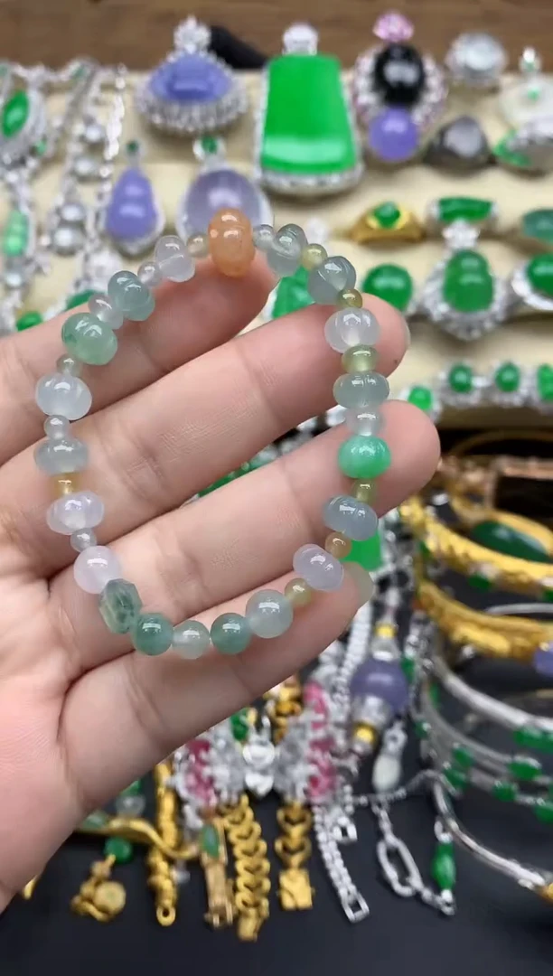 未镶嵌手链翡翠446-春日珠宝