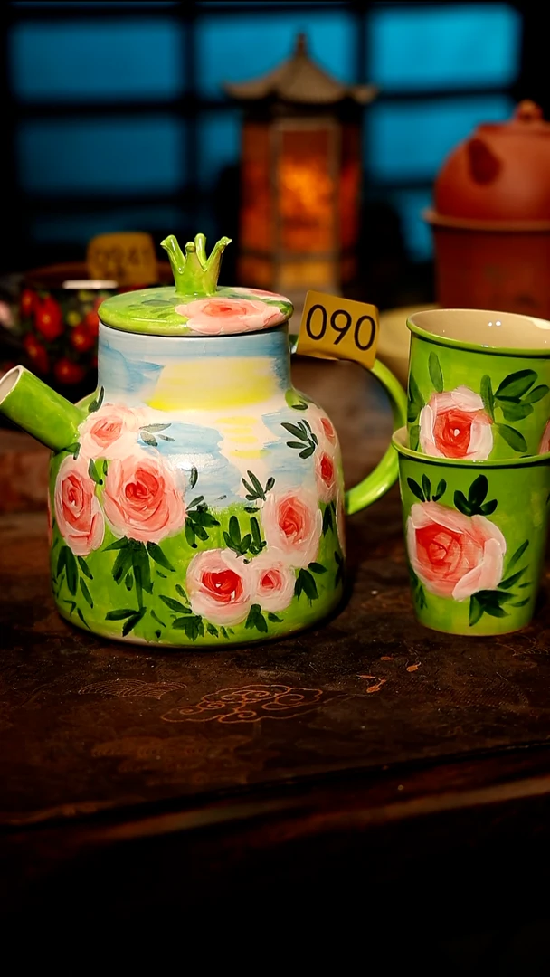 陶瓷景德镇高温釉下彩手工手绘款式