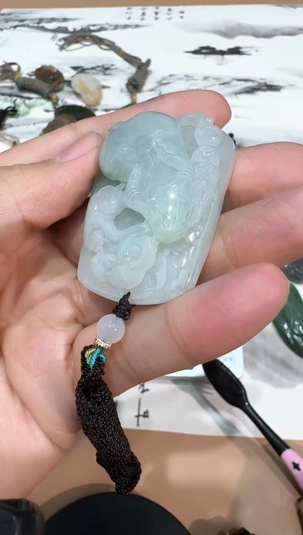 颈饰未镶嵌翡翠【瑞睿珠宝】翡翠牛