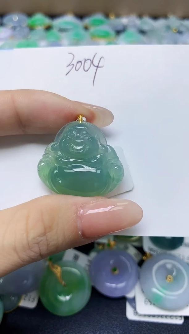翡翠未镶嵌颈饰天然缅甸翡翠A货
