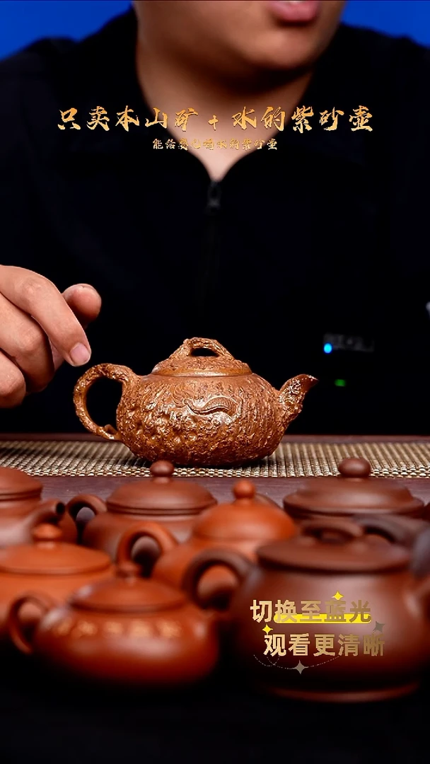 茶壶紫砂龙窑柴烧 黄金段 隐龙供春