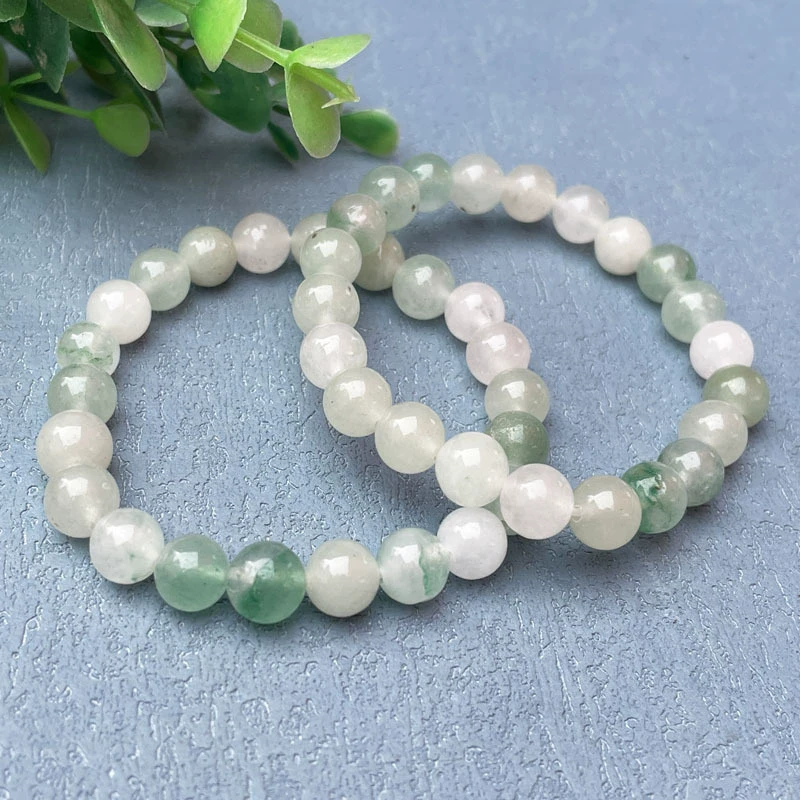 年方十八新疆天山翠手链金丝玉男女士手串8-12MM手串男女同款飘花