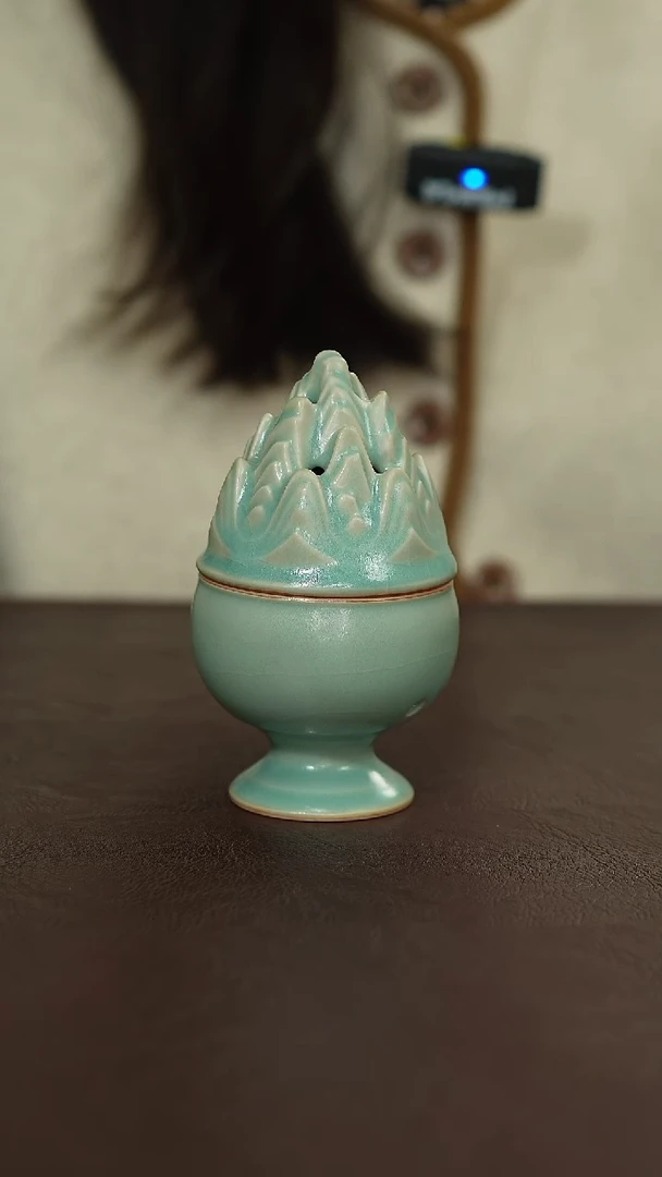 摆件陶原矿原釉汝宋汝瓷