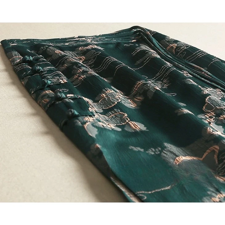 D31033南油爆款印花A字半身裙