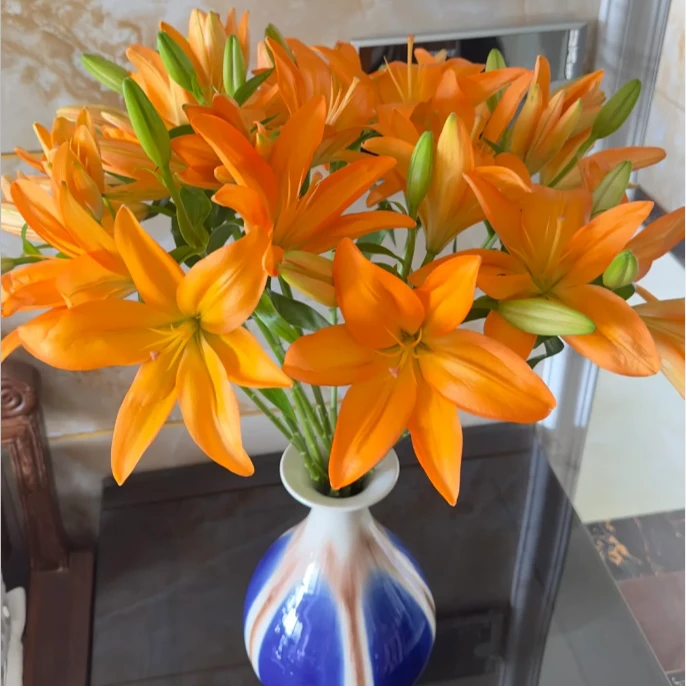 【植此花家】橙色梦想亚百合 任意2单京东或顺丰 鲜花到货需要醒花