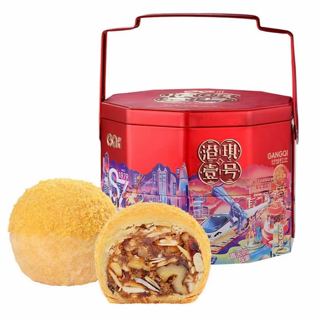 GQ/港琪 港琪食品港琪壹号8粒640g精美礼盒装中秋送礼