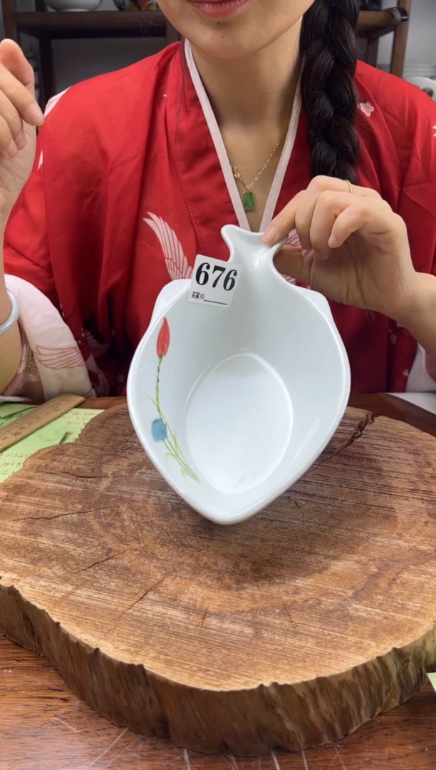 瓷片 手绘（鱼碗）676