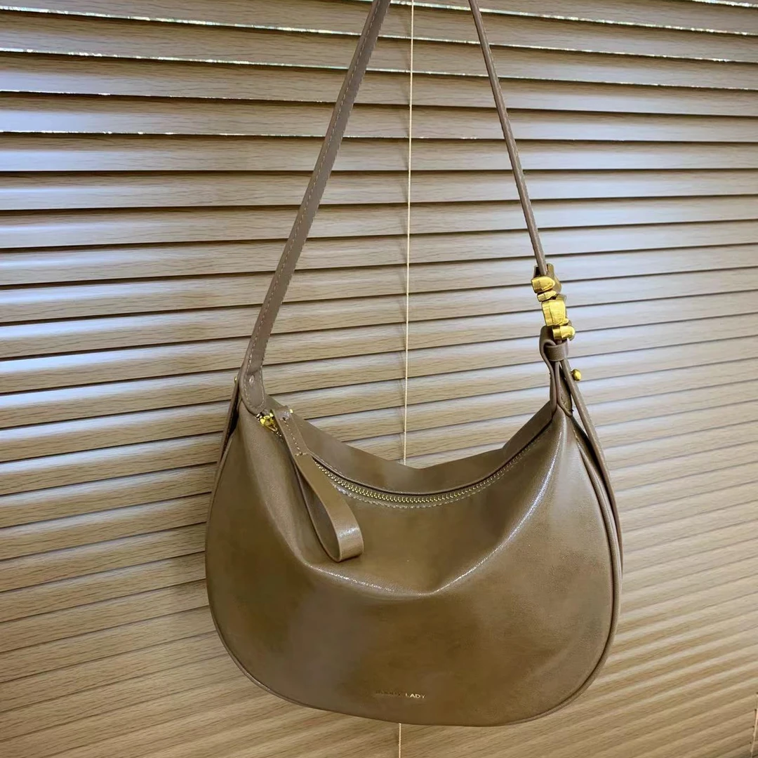 【母亲节礼物】BD-B236-焦棕轻奢小众设计感时尚百搭ins女士包包